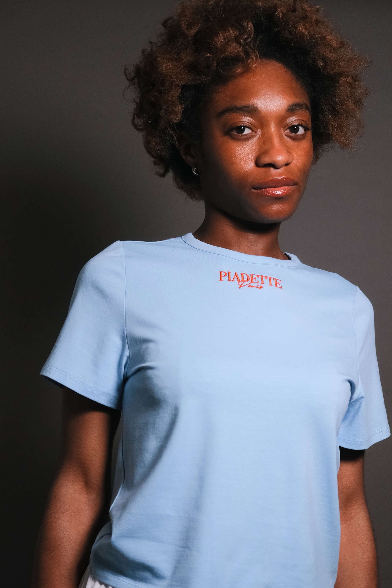 T-SHIRT GAELLE BLEU CIEL