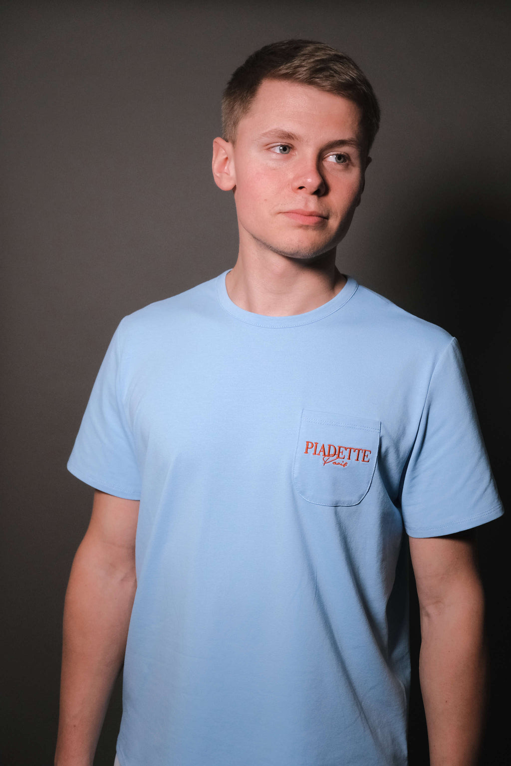 T-SHIRT YVAN BLEU CIEL